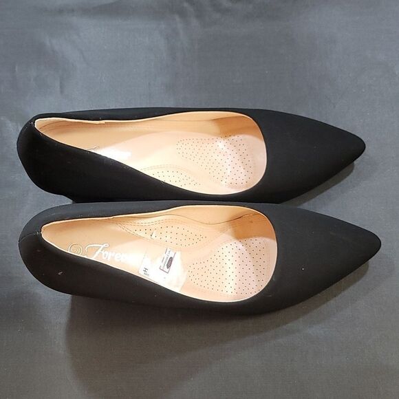 FOREVER BLOCK HEEL POINTED TOE SLIP-ON PUMP - Picture 7 of 14